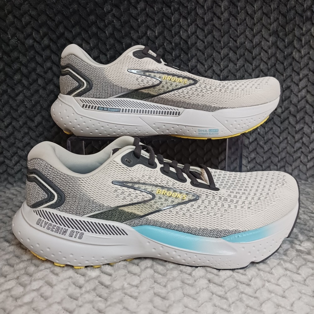 Brooks Glycerin GTS 21 Coconut Forged Iron Men's Walking Running Shoes Size 8